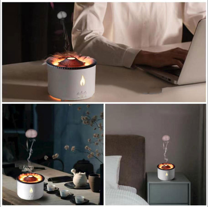 Volcanic Flame Air Humidifier Night Lamp | Kalsten