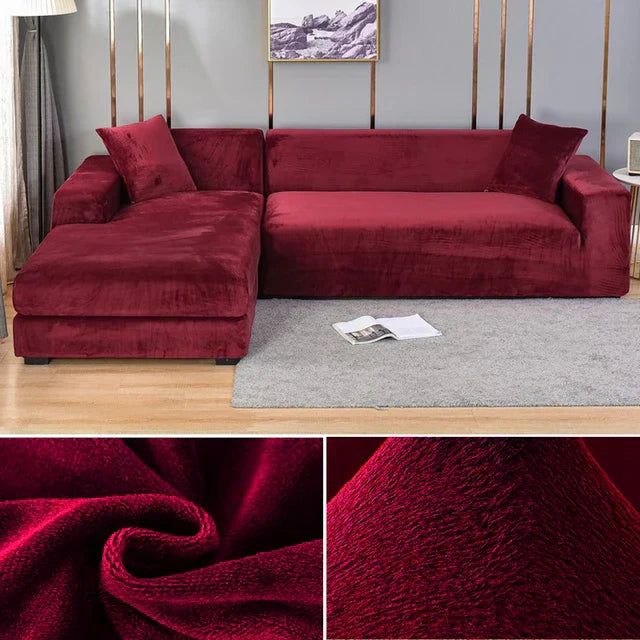 Elastic Velvet Sofa Cover