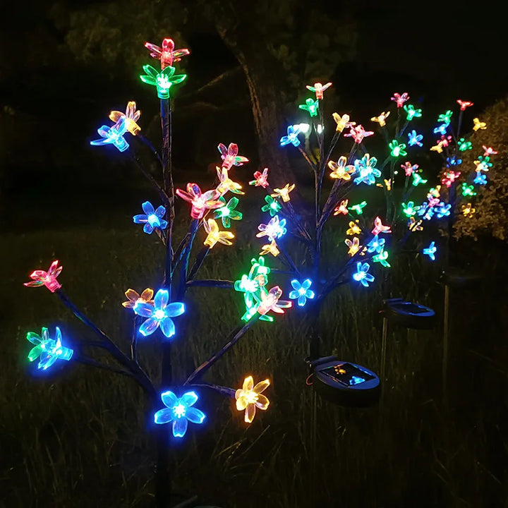 Sakura Tree Solar Flower Pathway Outdoor Lights | Noxord