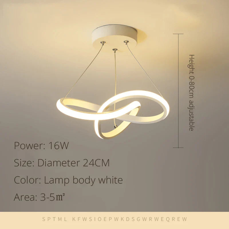 Modern LED Pendant Light Chandelier - Elegant Hanging Lamp for Versatile Spaces | Kalsten