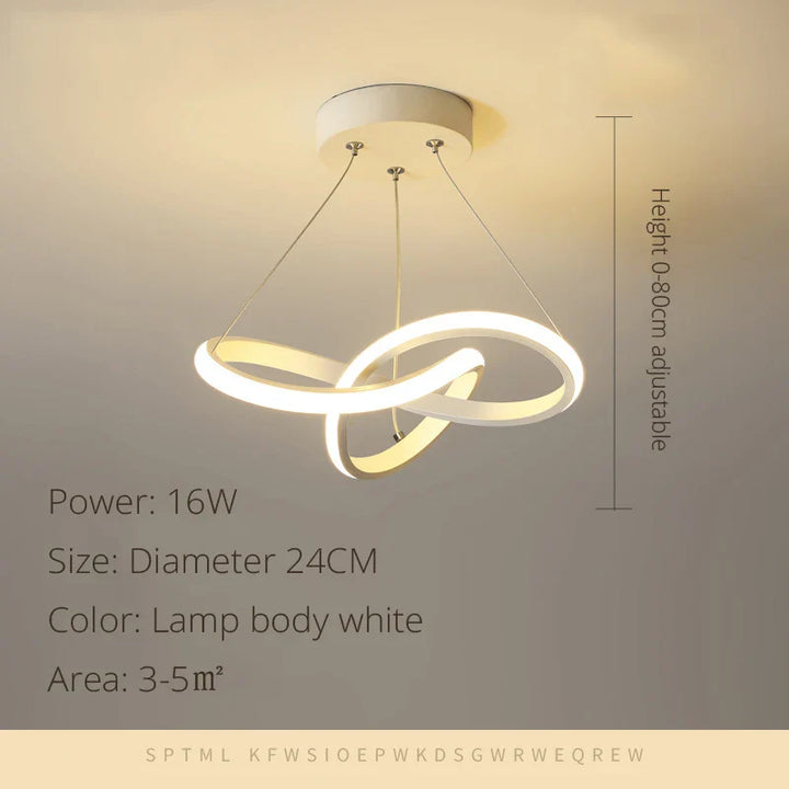 Modern LED Pendant Light Chandelier - Elegant Hanging Lamp for Versatile Spaces | Kalsten