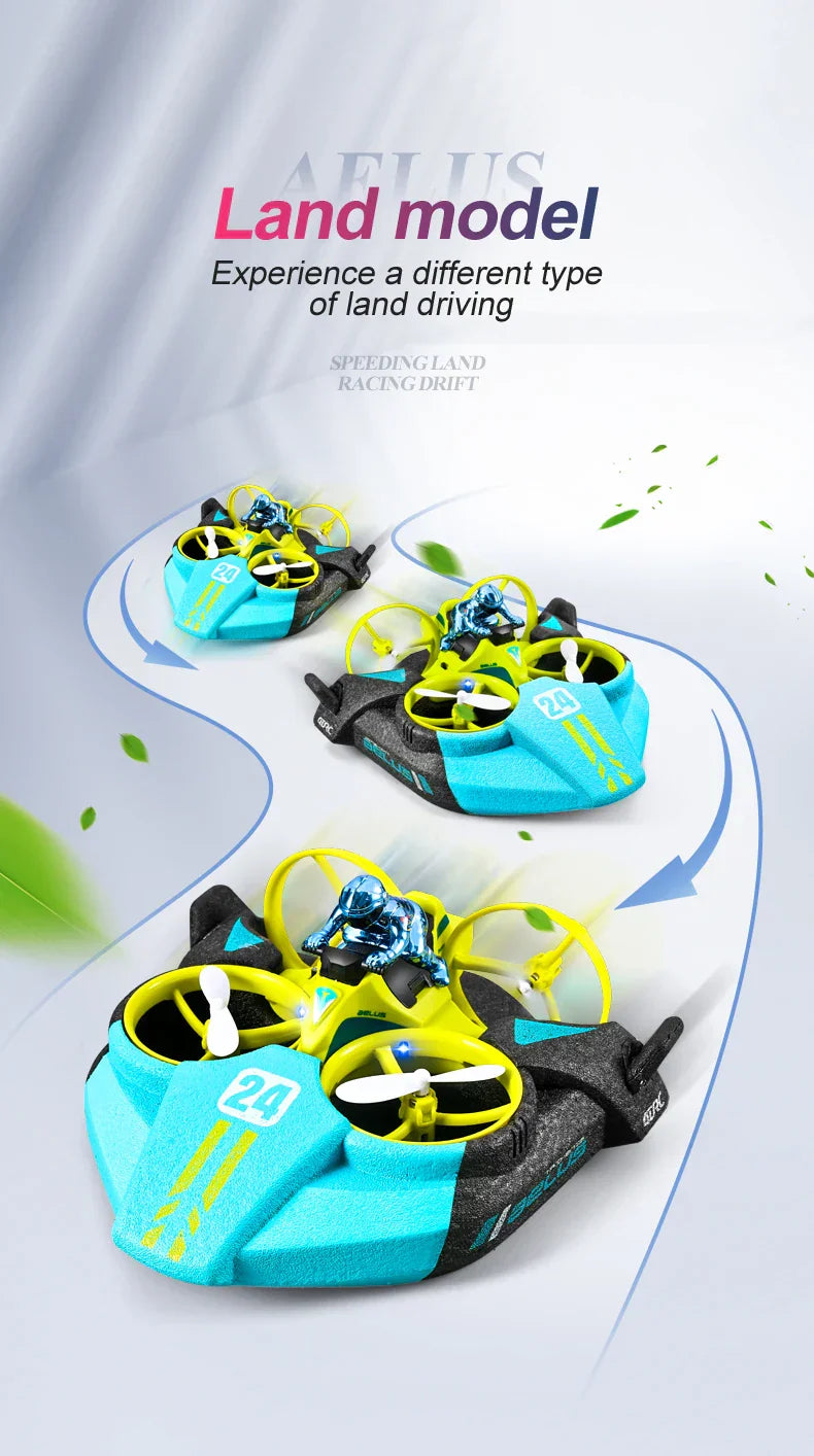 Kalsten | RC 3 in 1 Sea Land And Air Flying Boat Car Toy