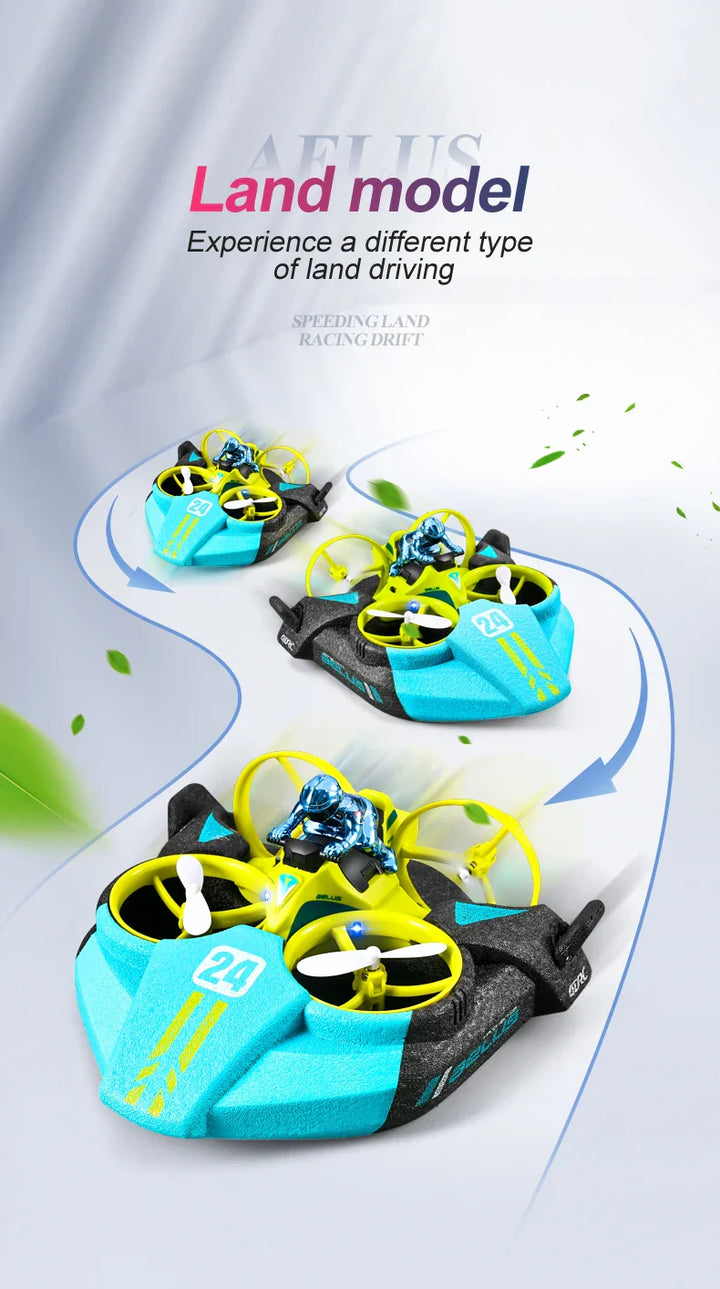 Kalsten | RC 3 in 1 Sea Land And Air Flying Boat Car Toy