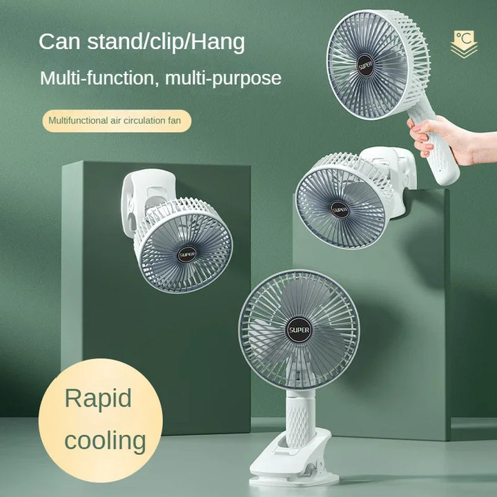 Kalsten | Clip-on Portable Compact USB Rechargeable Cooling Fan