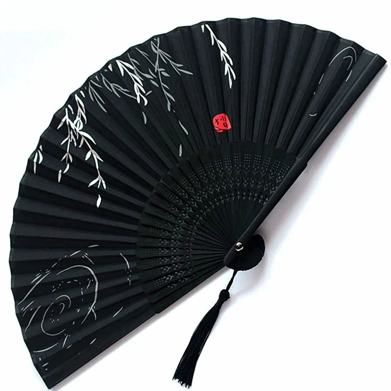 Traditional Japanese Style Floral Hand Fan | Kalsten