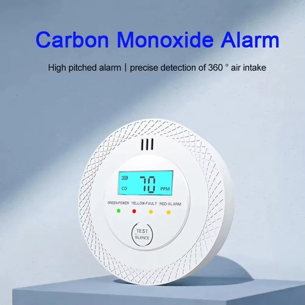 Kalsten | VeiligWoon CO and Smoke Detector – Wireless with LCD Screen and Alarm