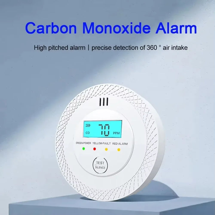 Kalsten | VeiligWoon CO and Smoke Detector – Wireless with LCD Screen and Alarm