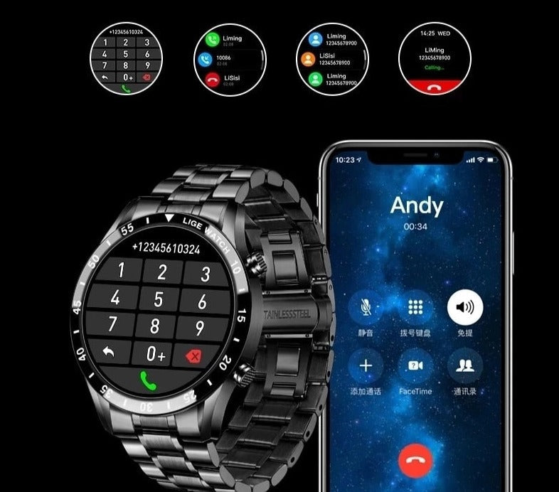 Luxury 4G Smartwatch with Calls, GPS & Health Tracking