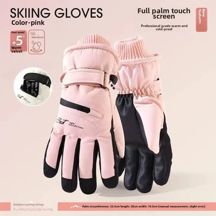 Kalsten | GlacioShield Pro Gloves | Waterproof Winter Gloves | Touchscreen & Non-Slip | Warm Fleece Lining for Skiing, Cycling & Outdoor