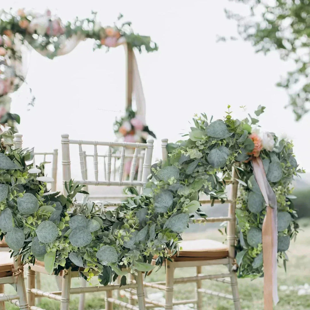 Kalsten | Eucalyptus Garland Set | 2 Pieces | 180 cm | Realistic & Maintenance-Free