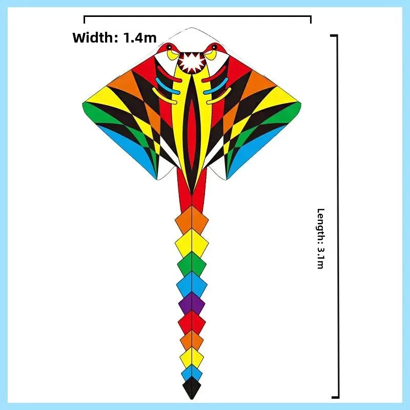 Kalsten | Colorful Long Tail Outdoor Rainbow Kite