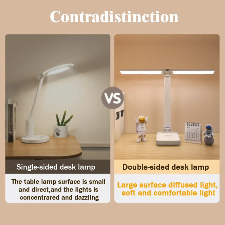Kalsten | LumiFold | LED Desk Lamp | 3 Brightness Levels & Touch Control | USB Rechargeable & Foldable