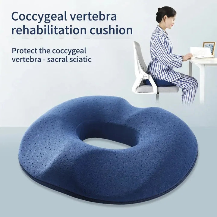 Kalsten | OrthoRelax | Seat cushion with memory foam | Relief for tailbone & spine | Ergonomic & comfortable
