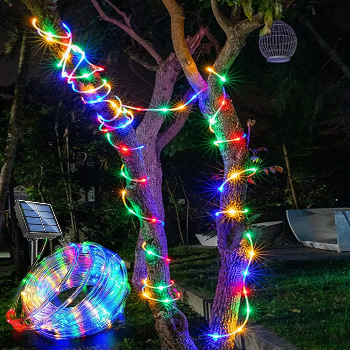 Kalsten | LumiSolar String Lights Outdoor | 7–32 m | Solar Powered & Waterproof | 8 Light Modes | Christmas, Garden & Party Lighting