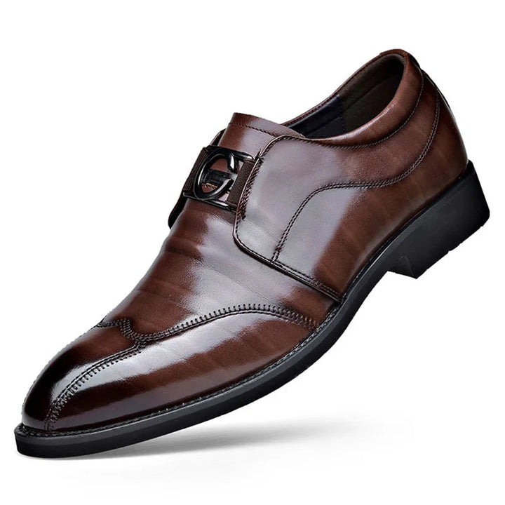 Kalsten | Men's Leather Shoes Stylish Men's Shoes Pointed Oxford Wedding Leather Men's Dress Shoes Gentleman Office Man Shoe