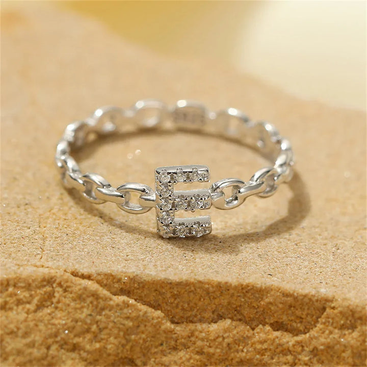 Kalsten | Dainty Diamond Letter Initial Ring