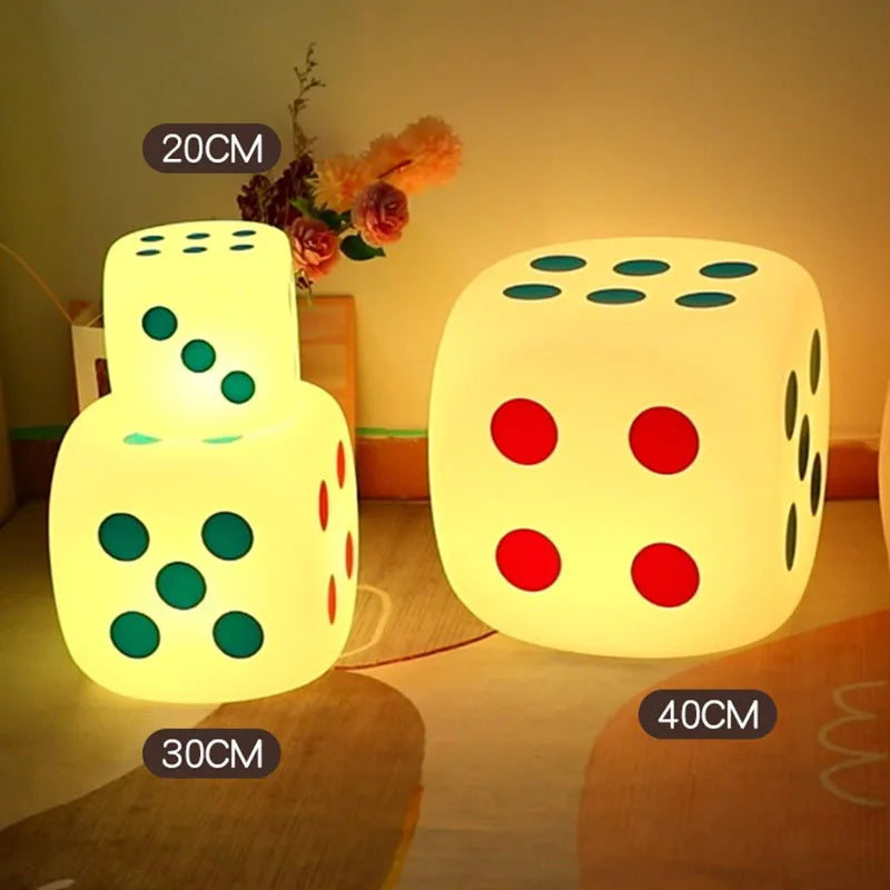 Huge Dice Bedside Atmosphere Floor Table Lamp | Noxord