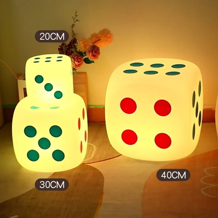 Huge Dice Bedside Atmosphere Floor Table Lamp | Noxord
