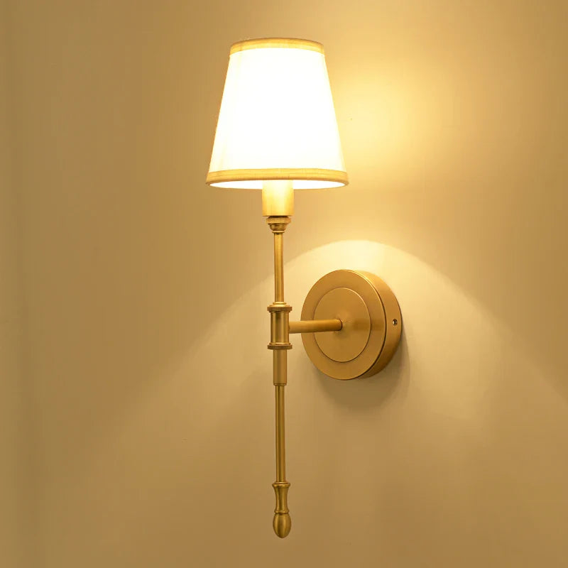 Nordic Copper Wall Lamp – Modern Decorative Wall Sconce for Bedroom, Mirror, and Corridor | Kalsten