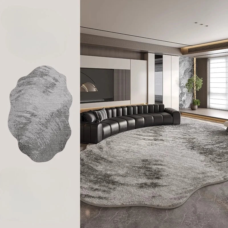 Kalsten | Irregular Plush Rug Light Luxury Washable for Bedroom and Living Room