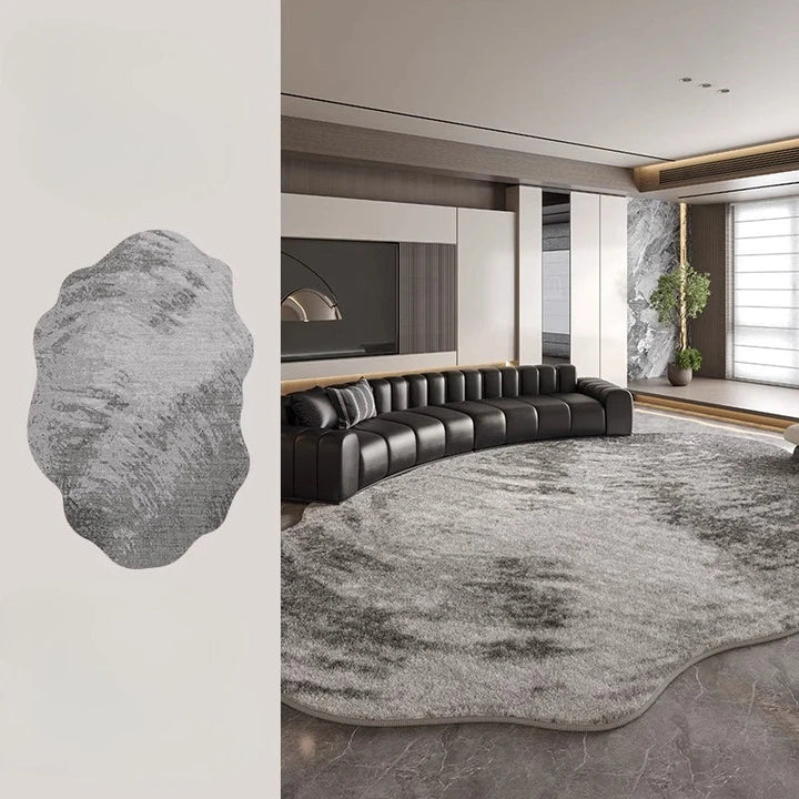 Kalsten | Irregular Plush Rug Light Luxury Washable for Bedroom and Living Room