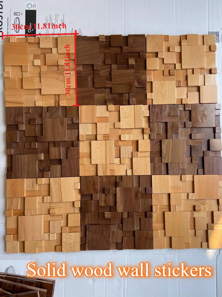 Kalsten | Mosaic Wall Panels Solid Wood and Sound-Absorbing Decor