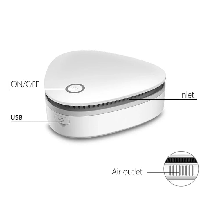 Kalsten | Mini Ozone Generator PureZone | Air Purifier & Sterilizer | Portable & USB Rechargeable | For Refrigerator, Car & Closet