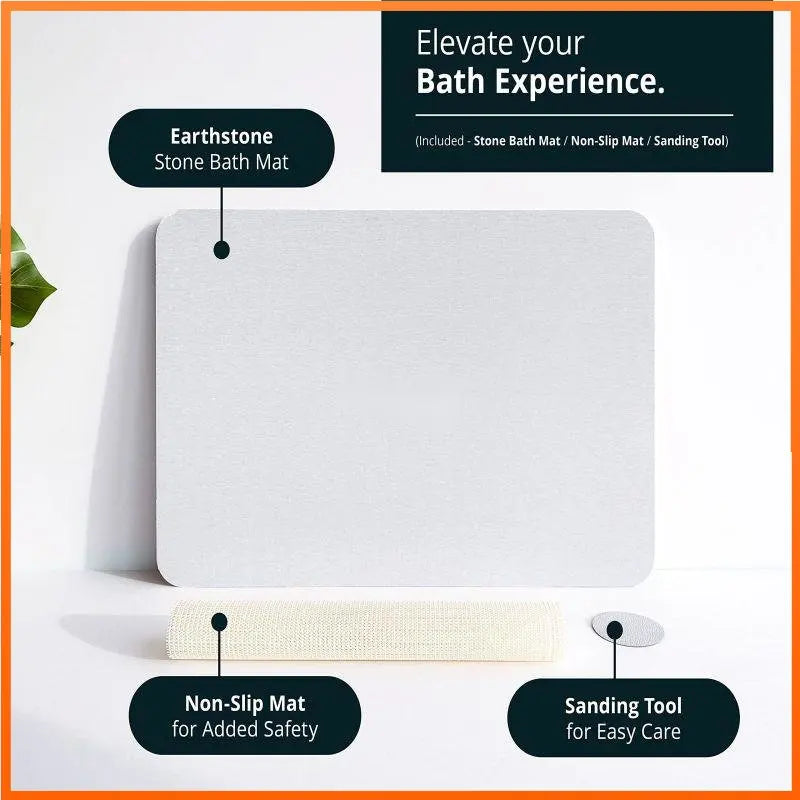 Kalsten | Quick Dry Stone Shower Mat