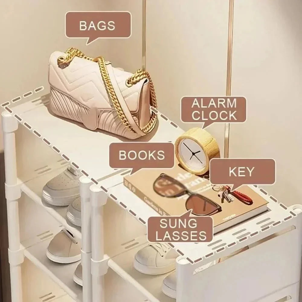 Kalsten | Saving Shoe Rack - Stackable shoe rack for corners and small spaces