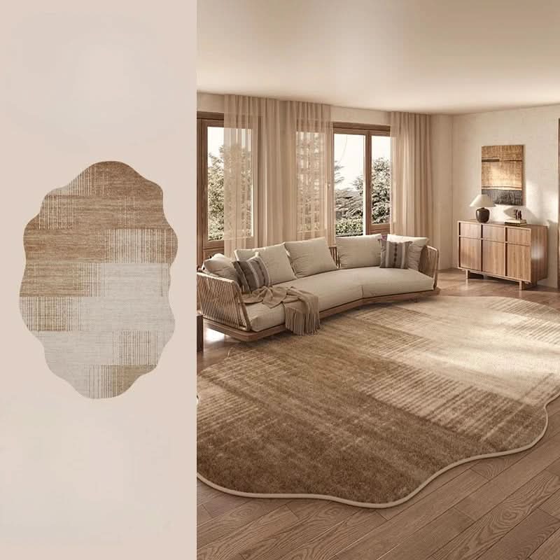Noxord | Irregular Plush Washable Rug for Bedroom and Living Room