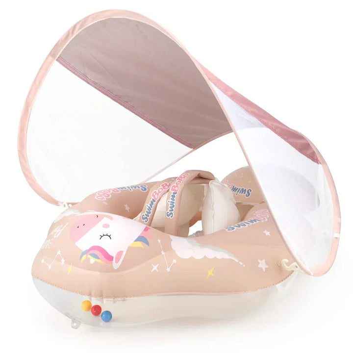 Kalsten | Solaboo Baby Swim Ring | With UV Canopy & Support | Inflatable & Safe | From 6 Months