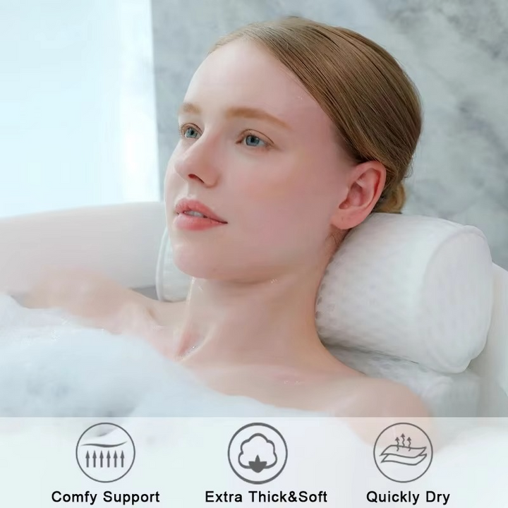 Kalsten | Luxury Bath Spa Pillow with Air Mesh Technology for Neck, Head, and Back Support