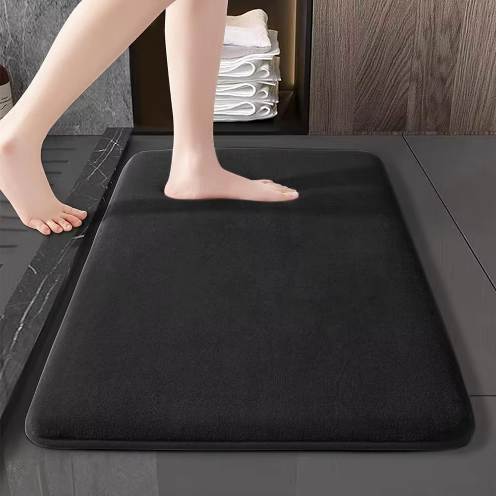 Luxury Non-Slip Coral Velvet Bath Mat