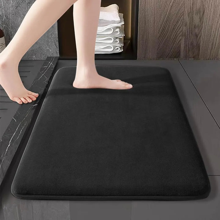 Ultra Absorbent Nordic Bath Mat Shower Room Floor Mat Super Anti-Slip Cushioned Soft Velvet Shower Mat For Washroom | Noxord