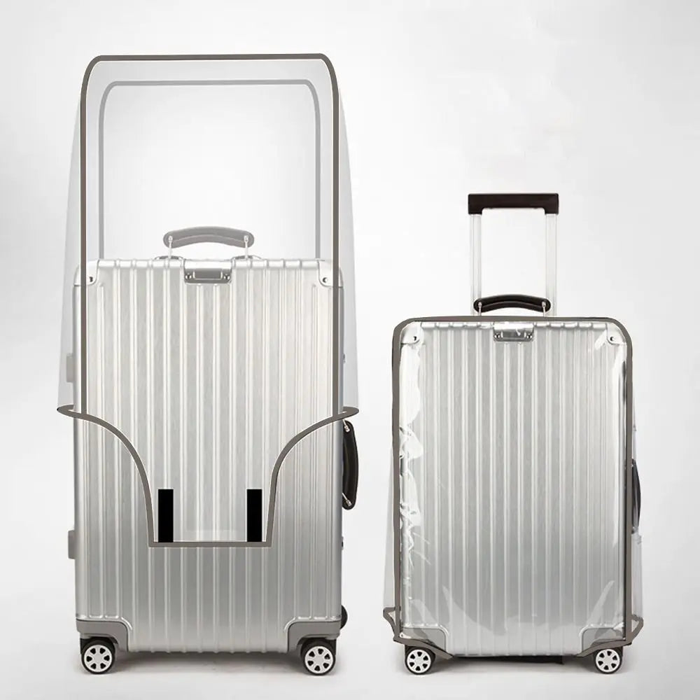 Kalsten | ClearGuard Suitcase Cover Transparent | Waterproof & Dustproof | Luggage Protection for 16–30 Inch Trolleys | Reusable & Tear-Resistant