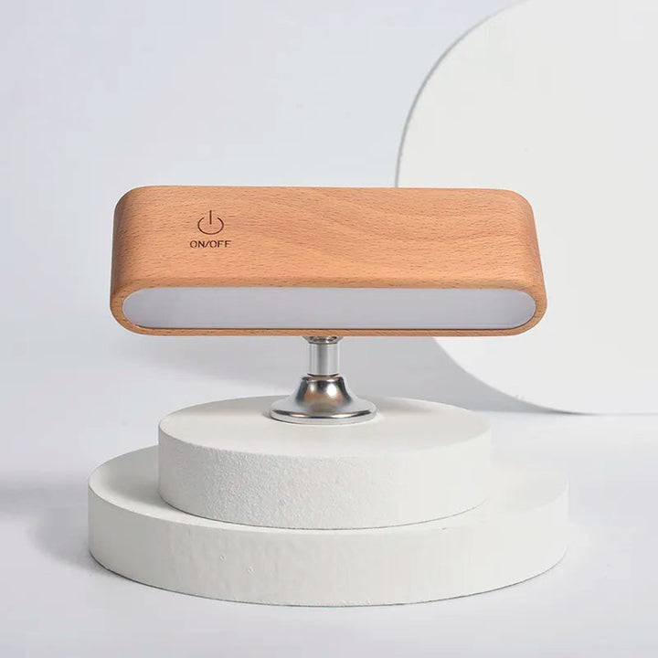 Rotatable Magnetic Wooden Rechargeable LED Night Lamp | Noxord
