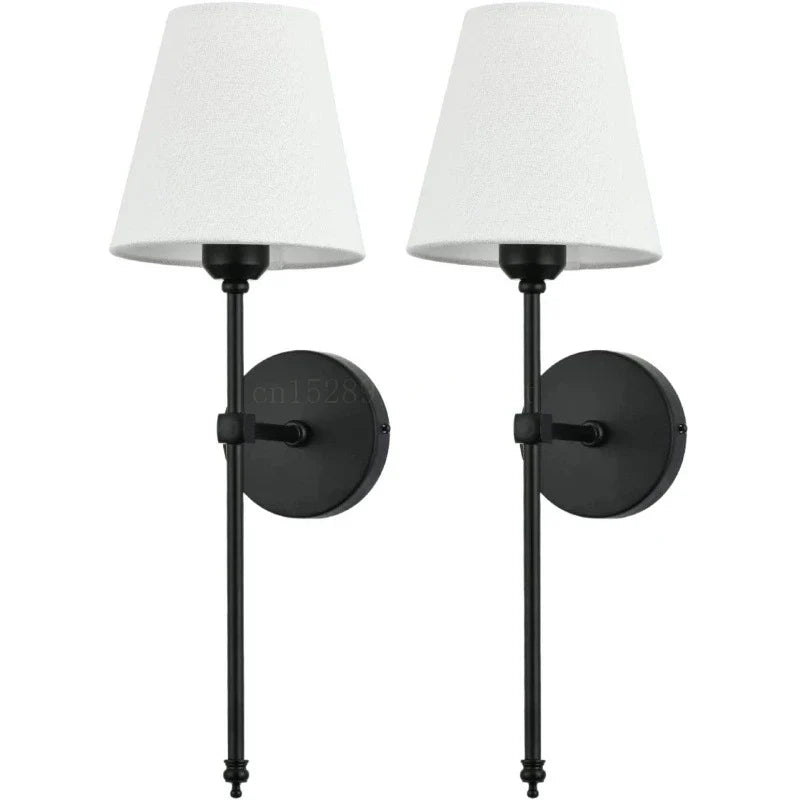 Modern American LED Wall Lamp with Cloth Lampshade | Kalsten