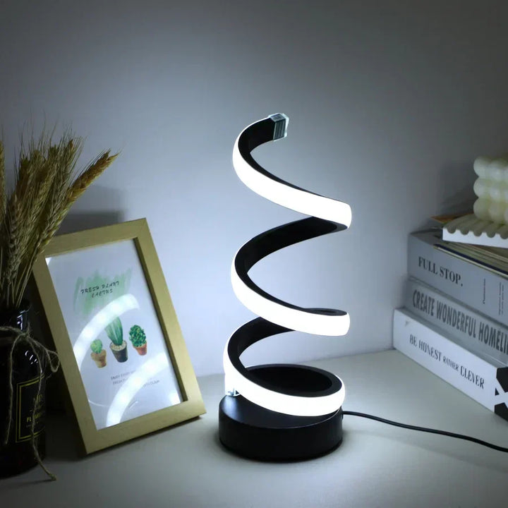 Modern Spiral LED Table Lamp | Kalsten