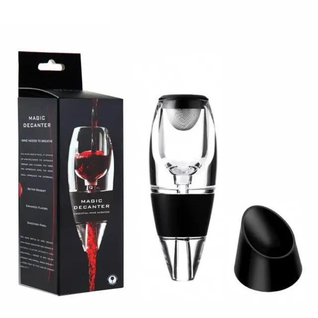 Kalsten | Wine aerator, decanter, pourer, set with filters, air purifier, stand diffuser, air aerator, sieve, aerator, wine for the dining room bar