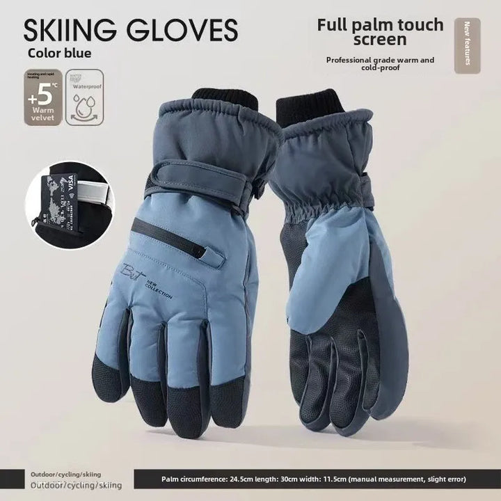 Kalsten | GlacioShield Pro Gloves | Waterproof Winter Gloves | Touchscreen & Non-Slip | Warm Fleece Lining for Skiing, Cycling & Outdoor