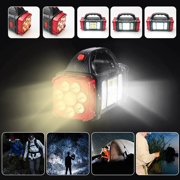 Kalsten | Solar Blast Powerful Power Bank LED Flashlight
