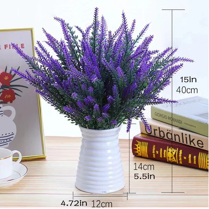 Kalsten | Floraven Lavender Bouquet | Artificial & Carefree | 5 Stems | For Indoor & Outdoor