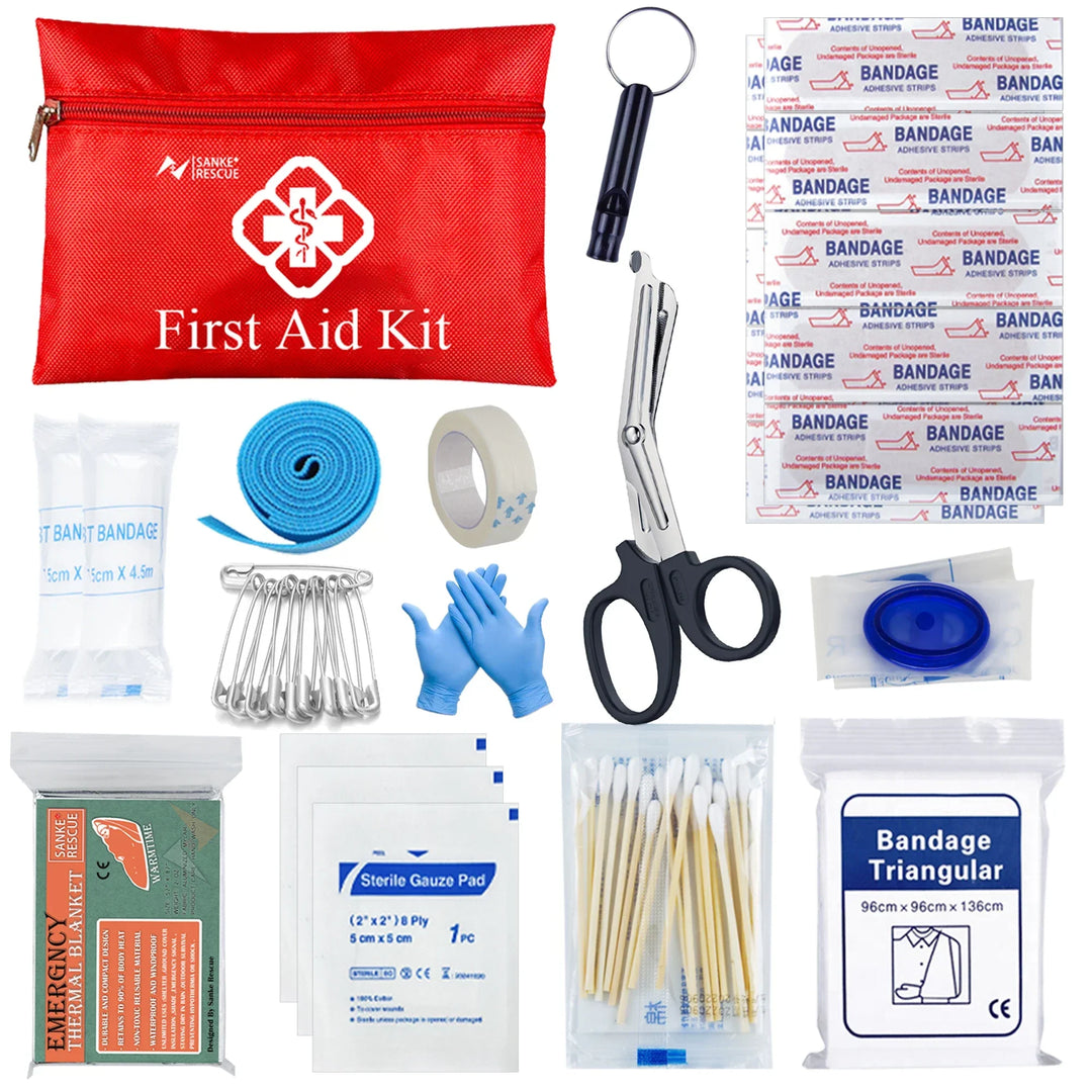 Kalsten | Survivora24 Emergency Set | 24-Piece Outdoor Survival Kit with First Aid Equipment | For Hiking, Camping, Disaster Protection & Adventure