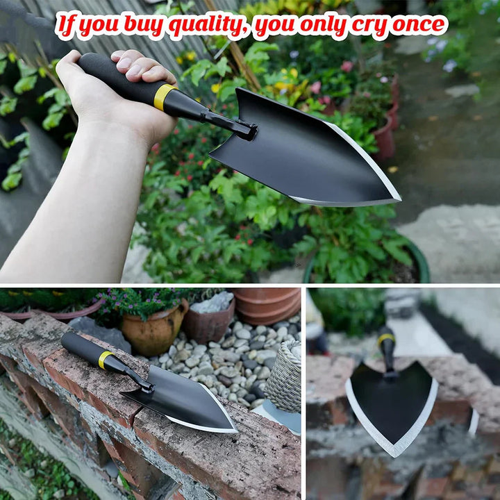 Kalsten | TerraGrip Garden Spade | Extra Robust & Ergonomic | Seamlessly Welded | For Hard Soils & Roots