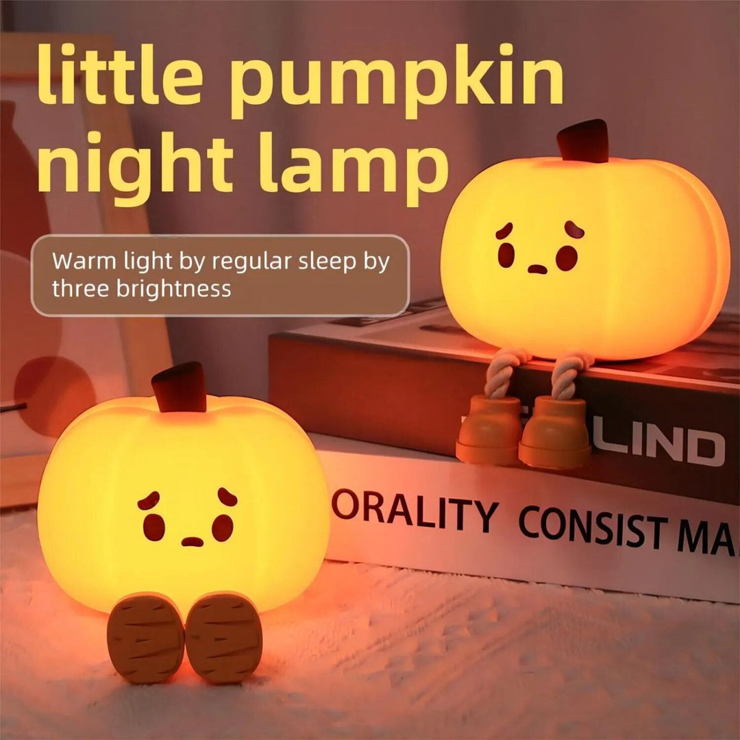 Sad Pumpkin Touch Sensor Lamp Decor | Noxord