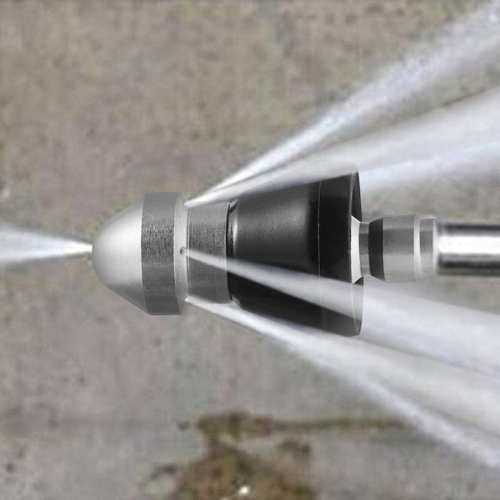Noxord | High-Pressure Drain Jetting Nozzle – Stainless Steel Sewer Cleaning Sprayer for Fast Pipe Unblocking