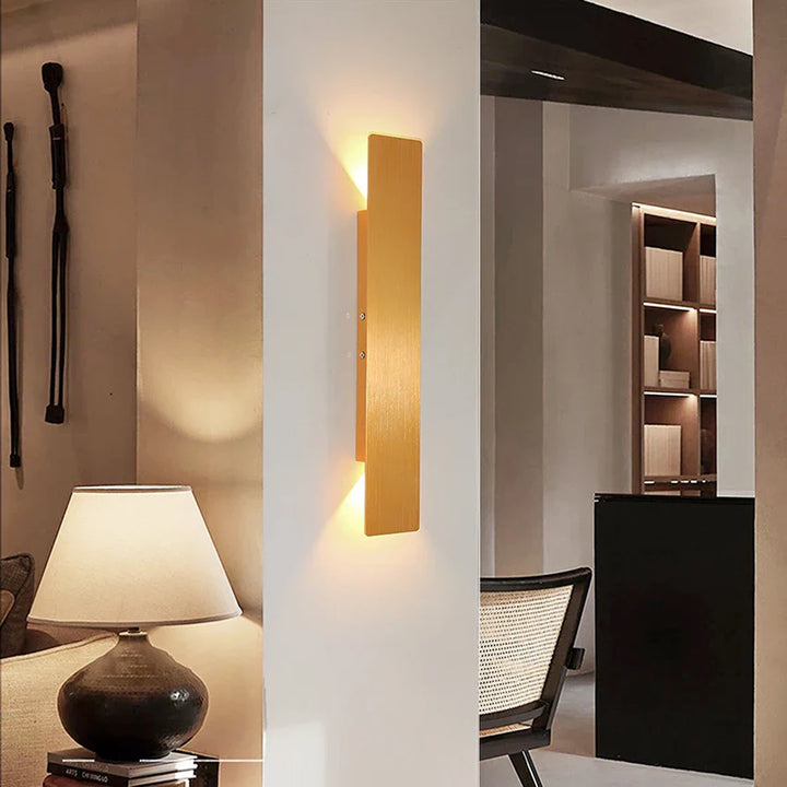 Modern LED Wall Lamp - Rectangular Bedroom Bedside Lights for Minimalist Indoor Lighting | Kalsten