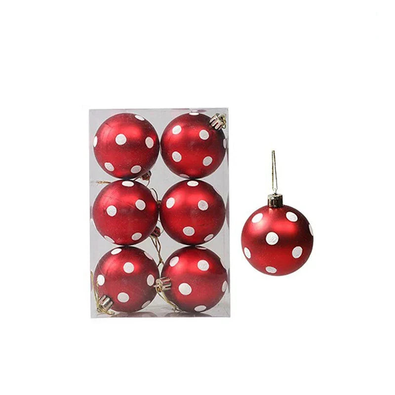 Elegant Snowflake Christmas Baubles Set – High-quality Christmas ornaments in red, white and gold, perfect for festive tree decoration at Christmas | Noxord