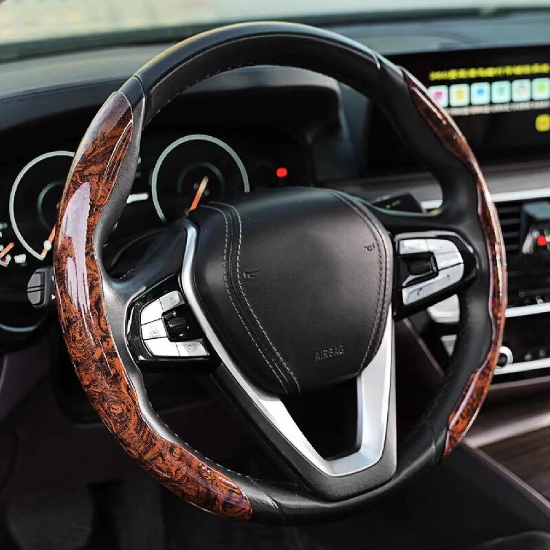 Kalsten | Non-Slip Wood Grain Car Wheel Cover