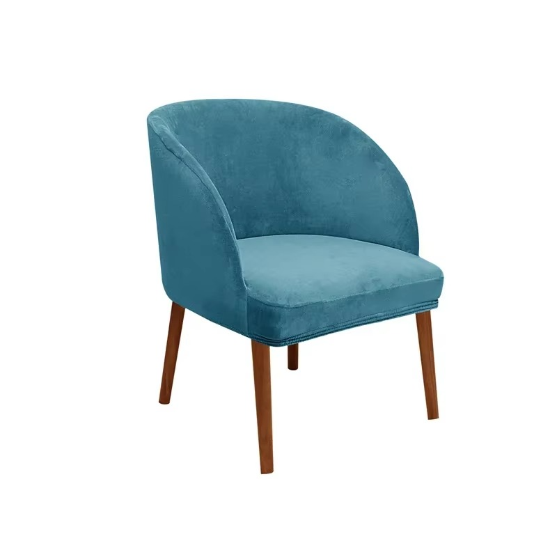 Kalsten | Armchair Slipcover with Elastic Fit for Curved Armrest Dining Chairs